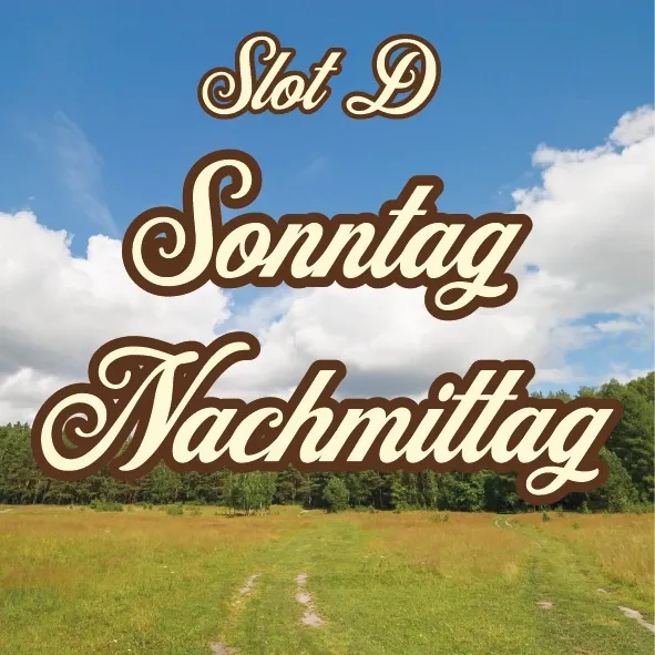 SLOT D • Sonntag 13:30 - 17:00